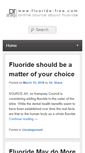 Mobile Screenshot of fluoride-free.com