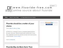 Tablet Screenshot of fluoride-free.com